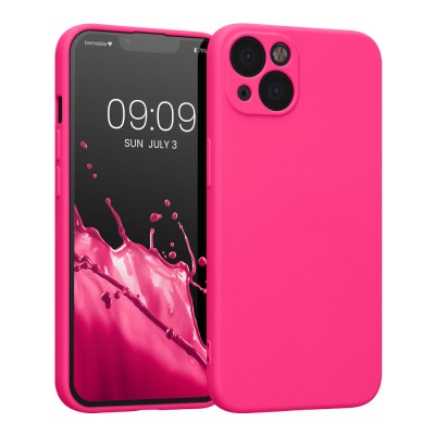 Husa Kwmobile pentru Apple iPhone 13, Silicon, Roz, 58954.77 foto