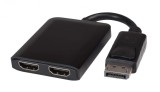 Adaptor DisplayPort la 2X HDMI PremiumCord MST, Video 4K 60Hz UHD2160p, FullHD1080p - RESIGILAT