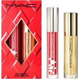 MAC Cosmetics Holiday Blowing Air Kisses Glossy Lip Duo set cadou de buze