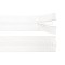 Fermoar plastic detasabil Crisalida, lungime 85 cm, Alb