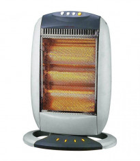 Radiator cu halogen Vortex HG120E 1200W 3 trepte de putere Gri foto