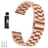 Curea din metal, compatibila Huawei Watch GT 3 42mm, VD Very Dream&reg;, telescoape QR, Rose Gold