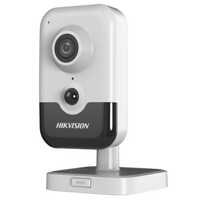 Camera de supraveghere Wi-Fi Cube IP 2.0MP, lentila 2.8mm, AUDIO bidirectional, IR 10m, PIR, SD-card - HIKVISION DS-2CD2421G0-IW-2.8mm SafetyGuard Sur foto