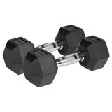 Gantere Dumbbell Hex Fonta Cauciucata 2X8Kg Rebel Activ, Oem