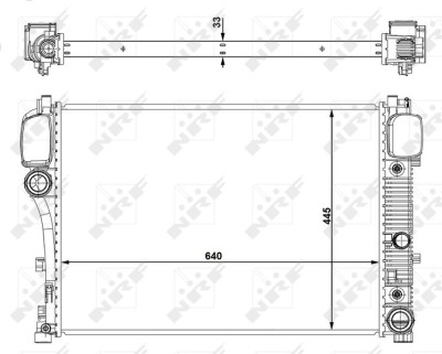 NRF 53839 Radiator, racire motor foto