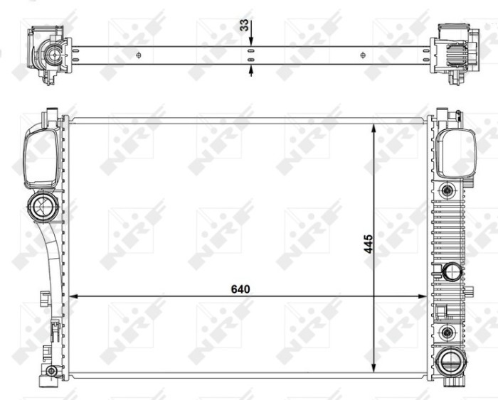 NRF 53839 Radiator, racire motor
