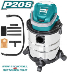 TOTAL - Aspirator 20L- 8.0KPa - Li-Ion - 20V NEW TVLI2005E foto