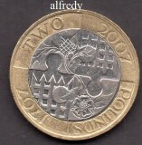Anglia, Marea Britanie, 2007 2 Pounds, Comemorativa, Legile Unirii