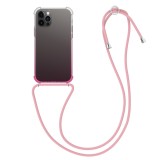 Cumpara ieftin Husa pentru Apple iPhone 12 / iPhone 12 Pro, Silicon, Roz, 54084.05, kwmobile, Transparent, Textil, Carcasa