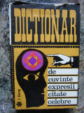 DICTIONAR DE CUVINTE,EXPRESII,CITATE CELEBRE,EDITIA A II-A de I.BERG,BUC.1969