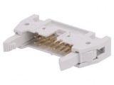 Soclu IDC 16P cu Ejector 2.54mm THT