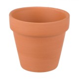 Ghiveci Ceramic Teracota, Diametru 8 cm, &Icirc;nălțime 7.5 cm, Capacitate 0.15 L, Oem