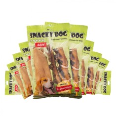 Pachet 10 x Recompensa pentru caini Snacky Dog Scalp de Vita ? 1500 g foto