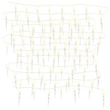 Cumpara ieftin Lumina de Craciun tip turturi, 100 LED-uri, alb cald, 10 m, acrilica, PVC