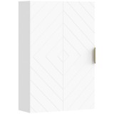 kleankin Dulap pentru Baie Suspendat cu Rafturi Ajustabile, 40x15x60 cm, Alb | Aosom Romania