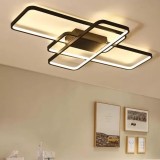 Cumpara ieftin Lustra LED cu Telecomanda Ianusis 96W Dimabila Negru