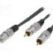 Cablu Jack tata la RCA x 2 tata, 1.8m, PROLINK, T109143
