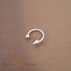 Piercing Potcoava Titan 1cm: Bila &amp; Sageata Filet - Antialergic, Discret &amp; Elegant