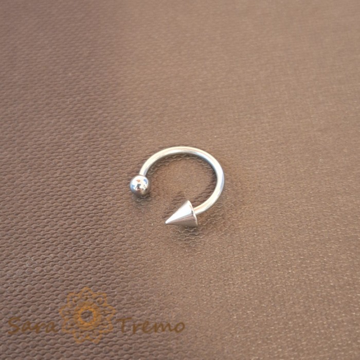Piercing Potcoava din Titan cu Ambele Capete cu Filet