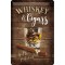 Placa metalica - Whiskey