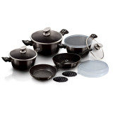 Set oale marmorate 13 piese Shiny Black Berlinger Haus BH 6615