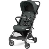 Carucior ultracompact, usor, pentru bebelusi Peg Perego Volo, compatibil avion, geanta transport inclusa, 0 - 22 kg, Metal, Verde