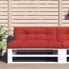 vidaXL Perna de pale?i, ro?u, 120x40x12 cm, material textil foto