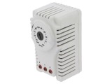 Senzor higrostat PLASTIM 10-90%RH SPDT 10-60&deg;C pentru şină DIN