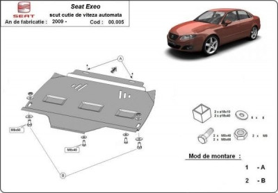 Scut metalic pentru cutia de viteze automata Seat Exeo 2008-2013 foto