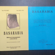 BASARABIA - MARTURII DOCUMENTARE 1812-2012 - 2 VOLUME - ION NEGREI, ION SISCANU