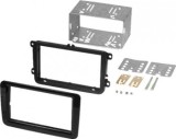 Cadru radio Seat VW Skoda 2 DIN negru luciu