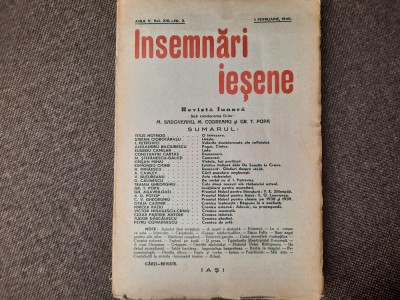 INSEMNARI IESENE ANUL V, NR 2/1940 foto