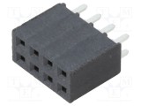 Conector şiruri pini mamă 8 PIN 2,54mm gold flash THT SAMTEC