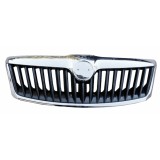 Grila radiator Skoda Octavia 2 (1Z3/1Z5), 10.2008-12.2013, 1Z0853661A, 692305-J completa, grila fata intre faruri, fara emblema