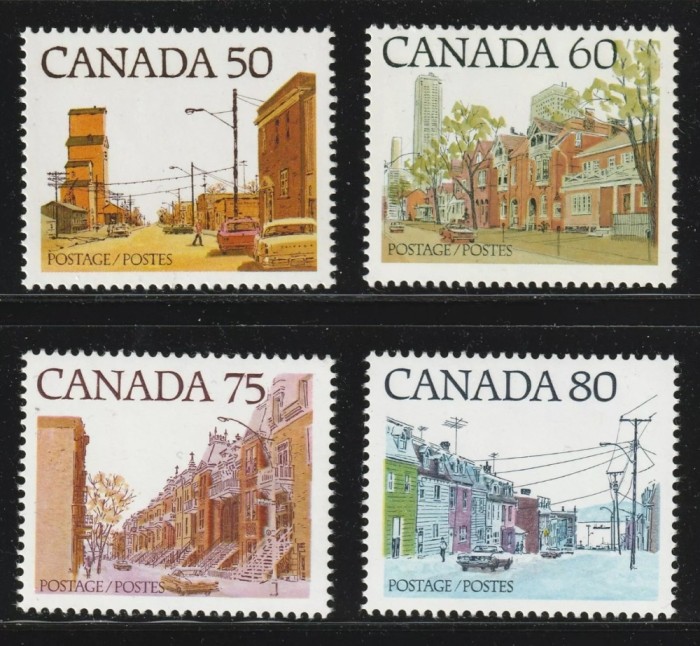 Canada 1977/1982 - Uzuale, străzi, serie neuzata