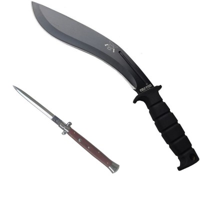 Set format din Briceag Stileto 34 cm si Maceta Kukri 40 cm ems-7464 foto