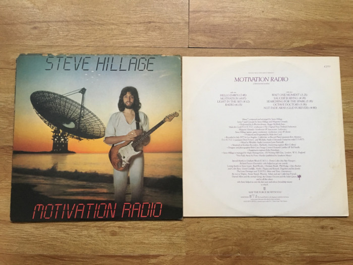 STEVE HILLAGE ( GONG ) - MOTIVATION RADIO (1977,VIRGIN,UK) vinil vinyl