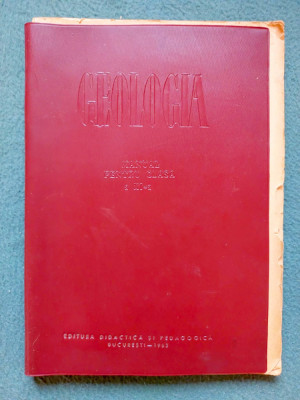 Geologia, manual pentru clasa a XI-a 1963 foto