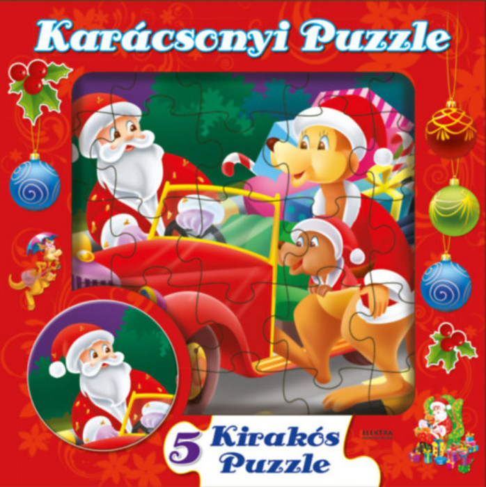 Kar&aacute;csonyi puzzle - 5 kirak&oacute;s puzzle mese