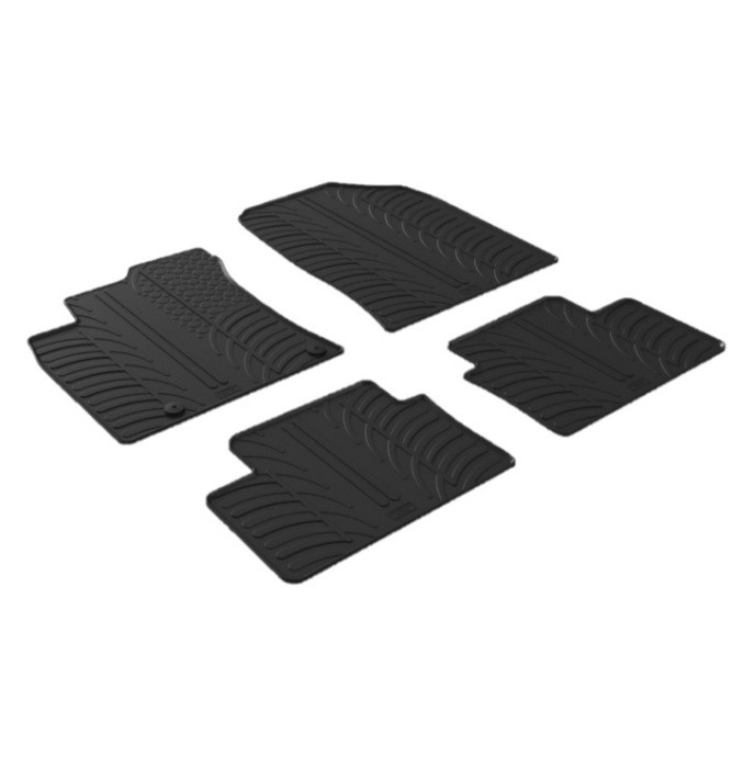 Set covorase auto din cauciuc Kia Ceed 06.2018-, XCeed SUV 2019-, (Manual/ Automat), ProCeed 2018-, Negru, Gledring, 4 buc. AutoDrive ProParts