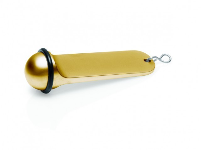 Breloc auriu fara gravura 11x3 cm pentru camere hotel sau pensiune