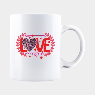 Cana alba personalizata LOVE HEART, INOVATIX&amp;reg;. 330ml foto