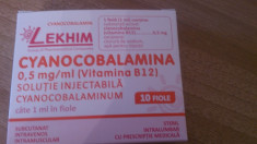 Vitamina B12 injectabil foto