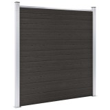Cumpara ieftin Panou de gard, negru, 180x186 cm, WPC