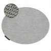 Covor CASABLANCA LOOP cerc gri deschis, bucla, moale, cerc 100 cm