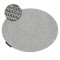 Covor CASABLANCA LOOP cerc gri deschis, bucla, moale, cerc 100 cm