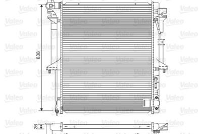 VALEO 701585 Radiator, racire motor foto