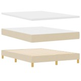 Cumpara ieftin Pat Box Spring cu Saltea &icirc;n Crem, 140 x 200 cm &ndash; Tapitat