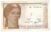 FRANTA 300 FRANCI FRANCS ND(1938) VF