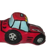 Condomerie-Prezervative de Colecție Pictate Manual Tractor Roșu &ndash; Mărime XL